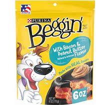 Purina Beggin' Strips Bacon And Peanut Butter Flavor, 6 Oz