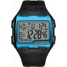 Men's Sports Digital Watch Waterproof Alarm Stopwatch Electronic Wristwatch