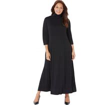 Plus Size Women's Anywear Maxi Dress By Catherines In Black (Size 2X)