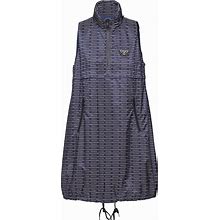 Prada Re-Nylon Mini-Dress, Women, Blue/White, Size 42