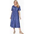 Woman Within Women's Plus Size Button-Front Essential Dress