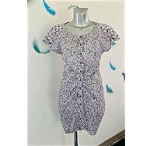 Luxury Dress Blouse Cotton Floral High Use Size 38 Fr Usa 27 36D Label