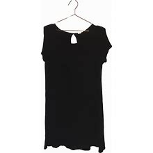 Mossimo Supply Co. Dresses | Mossimo Short Sleeved Keyhole Ribbed Dress Size Medium | Color: Black | Size: M