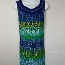 Studio One Dresses | Studio One New York Women's Dress Sleeveless 3X | Color: Blue/Green | Size: 3X