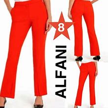 Alfani Pants & Jumpsuits | Alfani Boot Leg Trousers In Size 8 Nwt Red | Color: Red | Size: 8