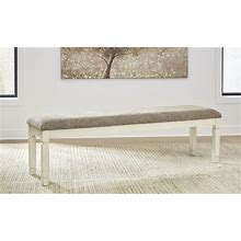 Ashley Furniture Bolanburg Two-Tone Upholstered Dining Room Bench - 65"W X 16"D X 20"H