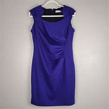 Calvin Klein Dresses | Calvin Klein Purple Violet Career Office Business Professional Party Dress Petit | Color: Purple | Size: 12