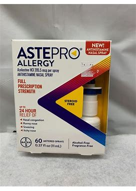 Bayer Astepro Allergy Nasal Spray - 60 Metered Sprays- 0.37 Fl Oz