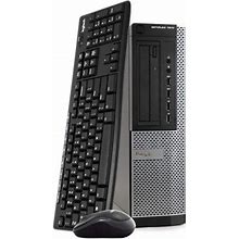 Dell Optiplex 7010 Desktop Computer PC, Intel Quad-Core I5, 500Gb Hdd, 8GB Ddr3 Ram, Windows 10 Pro, Dvd, Wifi, Wireless Keyboard And Mouse (Used - Li