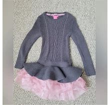 Isaac Mizrahi Girls' Dress Age Size M 5-6 Y.O, Preloved Condition - Kids | Color: Grey | Size: XS