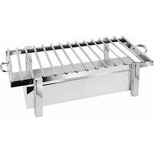 Eastern Tabletop P2 28" X 17 3/4" Stainless Steel Grill Stand With Removable Grill Top 3249G