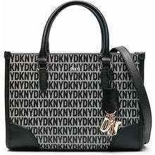 DKNY - Monogram Faux-Leather Tote Bag - Women - PVC - One Size - Black