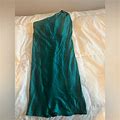 Just Cavalli Dresses | Just Cavalli Roberto Cavalli Silk Emerald Green One Shoulder Dress | Color: Green | Size: 6