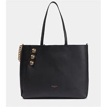 Balmain, Embellished Leather Tote Bag, Women, Black, One Size Fits All, Tote Bags