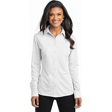 Port Authority Clothing Port Authority L570 Ladies Dimension Knit Dress Shirt White Extra S