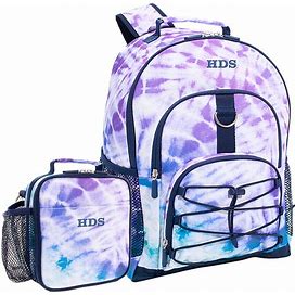 Purple Navy Laguna Tie Dye Backpack & Lunch Box Bundle