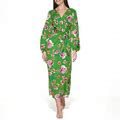 Kensie Women's Floral Printed Maxi Contemporary Dress