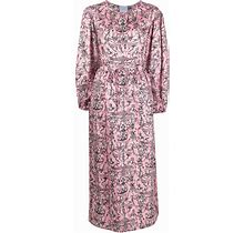 Patou - Printed Maxi Shirt Dress - Women - Viscose - 38 - Pink
