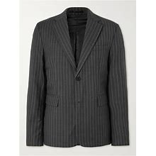 Mfpen Pinstriped Wool Suit Jacket - Men - Gray Suits - M