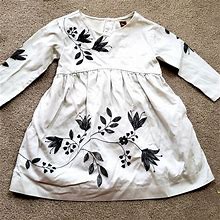 Tea Collection Dresses | Tea Collection Embroidered Ecru Dress | Color: Black/White | Size: 3Tg