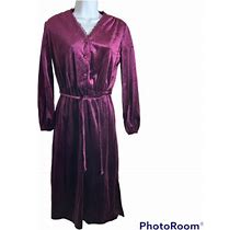 Vintage Purple Diy Velvet Dress