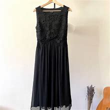 Long Black Dress | Color: Black | Size: 8
