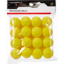 Maxfli Foam Practice Balls - 16-Pack, Men's, Yellow
