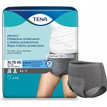 TENA Proskin XL Gray Adult Male Moderate Absorbency Protective Disposable Underwear, 56 Count