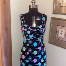 Nanette Lepore Dresses | Beautiful Nanette Lepore Embroidered Dress | Color: Black/Blue | Size: 4