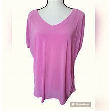 Love Margaux Tops | Love Margaux Xl Jersey Drop Sleeve Travel Friendly Orchid Pink Top New | Color: Pink | Size: Xl