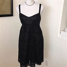 Betsey Johnson Dresses | Betsey Johnson Lace Babydoll Black Dress 6 | Color: Black | Size: 6