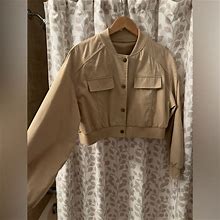 European Culture Jackets & Coats | 2 Piece Set Blazer&Skirt Size M Purchased In Europe. No Tags. Never Worn. | Color: Cream/Tan | Size: M