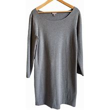 J. Jill Dresses | J. Jill Women's Size Medium Petite Gray Sweater Dress Wool Blend Knee Length | Color: Gray | Size: M
