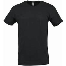 Gildan Adult Short Sleeve Crew T-Shirt For Crafting - Black, Size XL, Soft Cotton, Classic Fit, 1-Pack Blank Tee