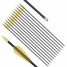 Archery Practice Fiberglass Arrows 24/26/28/30 Inch Target Shooting Safetyglass
