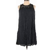 Xhilaration Casual Dress - A-Line Mock Sleeveless: Gray Dresses - Women's Size Small