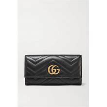 Gucci Gg Marmont Quilted Leather Wallet - Women - Black Wallets And Cardholders