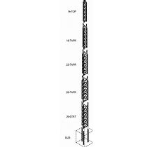 Universal Towers Model 16-50 50' Freestanding Tower With B-26 Base. 2" Collar