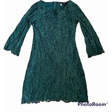 Ella Moss Dresses | Ella Moss Forest Green Mesh Dress Size 14 | Color: Green | Size: 14G