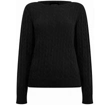 James Lakeland Cable Knit Sweater - Black - Sweaters Size L