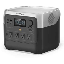 EF ECOFLOW Portable Power Station RIVER 2 Pro, 768Wh Lifepo4 Battery, 70 Min Fast Charging, 4X800W (X-Boost 1600W) AC Outlets, Solar Generator For
