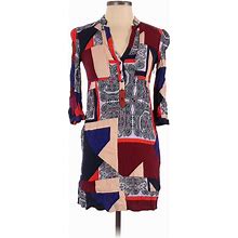 Maeve Casual Dress: Red Graphic Dresses - Women's Size 0