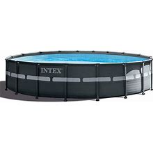 Intex 26329EH 18ft X 52in Ultra XTR Frame Pool Set, Dark Grey