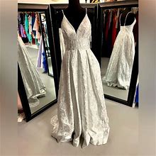 B Darlin Dresses | Full Silver Dress | Color: Silver | Size: 9J