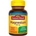 Nature Made Magnesium Oxide 250 Mg, Dietary Supplement For Muscle, Heart, Bone And Nerve Health Support, 100 Tablets, 100 Day Supply