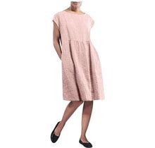 Icuanyi Womens Dresses Clearance Womens Solid Sleeveless O-Neck Maxi Pockets Linen Loose Baggy Kaftan Long Dress