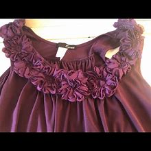 Espresso Dresses | Plum A-Line Flower Adorned Dress L By Espresso | Color: Purple | Size: L