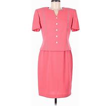 Danny & Nicole Casual Dress Crew Neck Short Sleeve: Pink Dresses - Women's Size 6