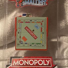 Monopoly Worlds Smallest Board Game - New Toys & Collectibles | Color: Red