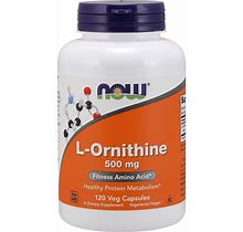 Now Foods Ornithine 500Mg 120 Capsule